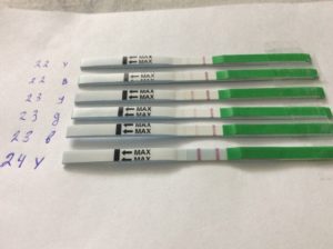 Тянет низ живота тест положительный