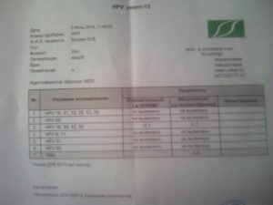 HPV18, 39, 45, 59 в анализе