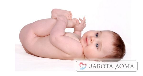 Ребенок лежит на спинке Пролежни у детей на затылке