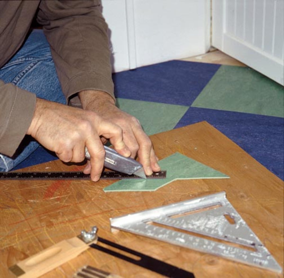 Как убрать ожог с линолеума